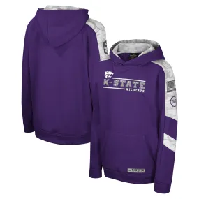 Lids Youth Colosseum Purple Kansas State Wildcats OHT Military Appreciation Cyclone Digital Camo Pullover Hoodie